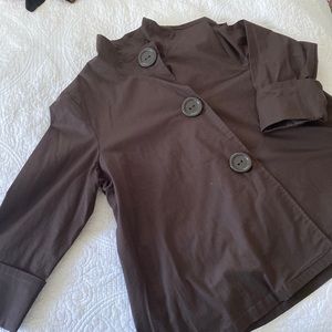Chocolate swing blazer